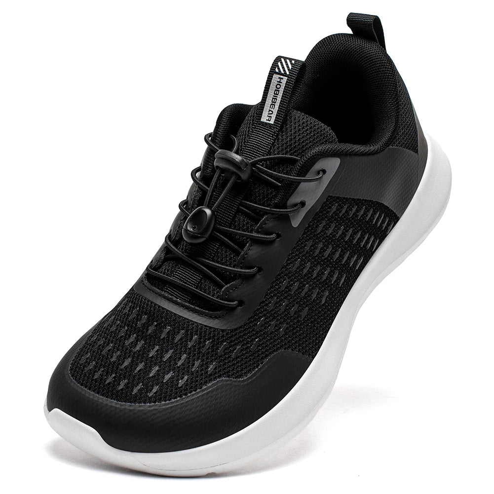 HOBIBEAR Wide Toe Running Shoes – Comfortable Non-Slip Sneakers with Elastic Band for Men & Women