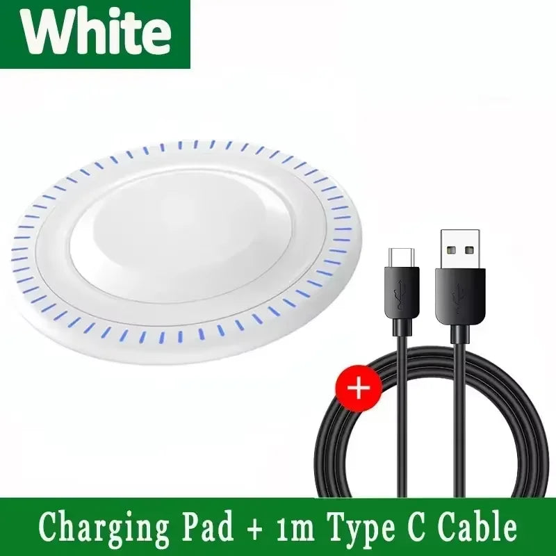100W Fast Wireless Charger Pad - Charging Station for iPhone 15/14/13/12/X/8, Samsung Galaxy & Xiaomi