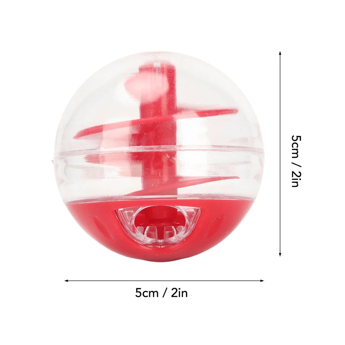 Cat Treat Dispensing Ball - Interactive Bite Resistant Slow Feeder Puzzle Toy for Kittens and Cats