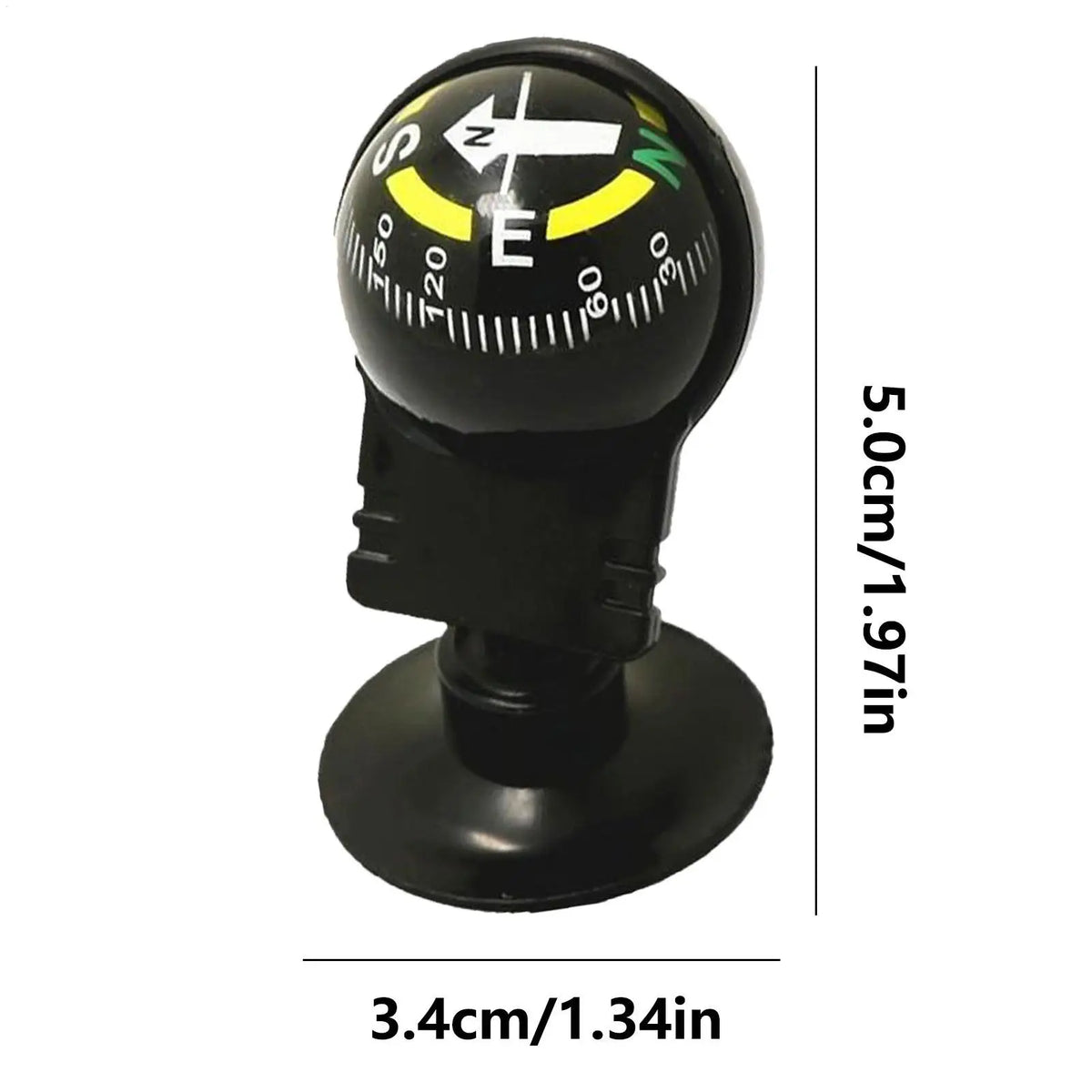 Automotive Car Compass Ball - Adjustable High-Precision Navigation Guide for Cars, Boats & Outdoor Hiking