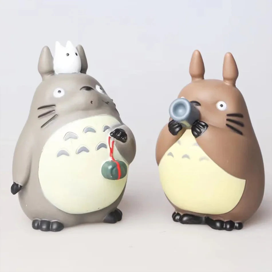 Totoro Mini Statue Set – 5pcs Cute Kawaii Figures for Room Decoration