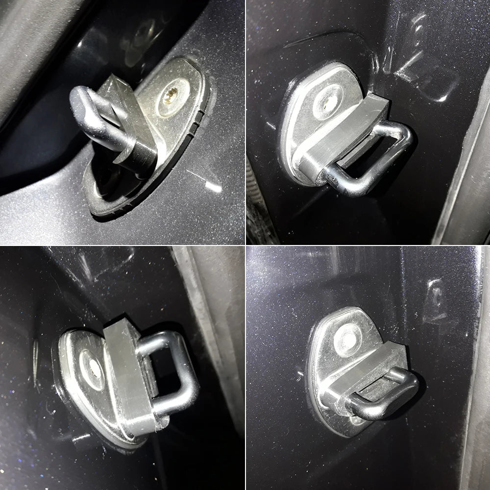 4PCS Shock Absorber Rubber Door Lock Buffer - Damping Seal Pad Deadener for VW, Audi, Skoda, Seat - Quiet Replacement Accessories for Enhanced Car Door Performance