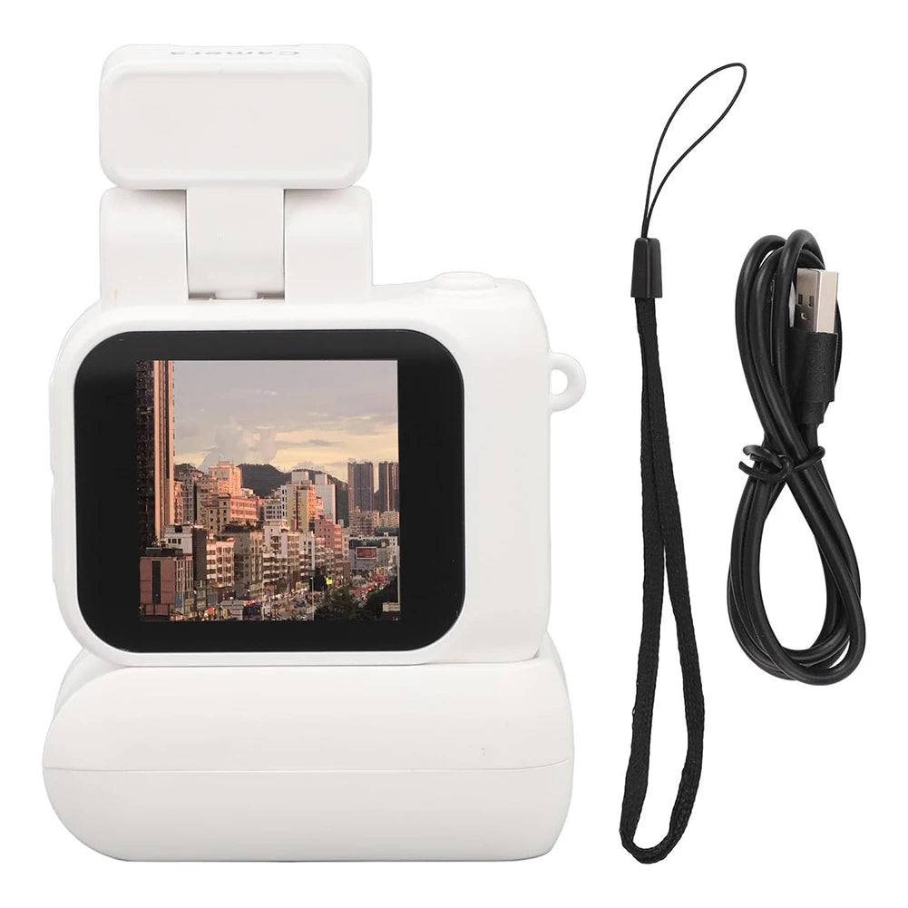 Y4000 Mini HD 1080p Camera – Portable Retro Digital Video Recorder with Screen, Flash Light & Battery Dock