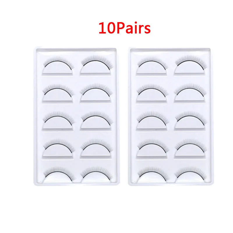 5/10/25 Pairs Training Eyelashes β Natural False Lashes for Beginner Eyelash Extension Practice
