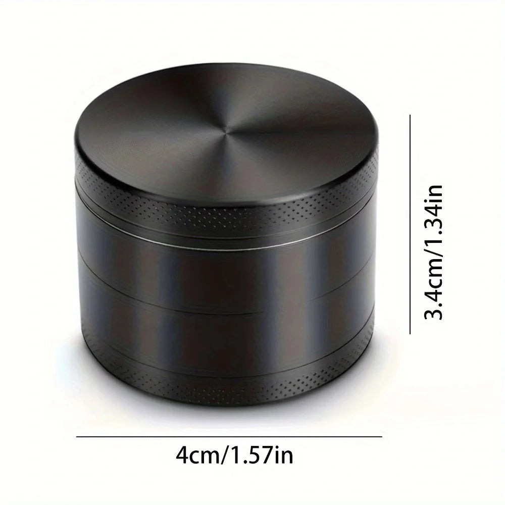 40mm 4-Layer Metal Herb Grinder – Spice & Tobacco Crusher Shredder for Smoking Accessories