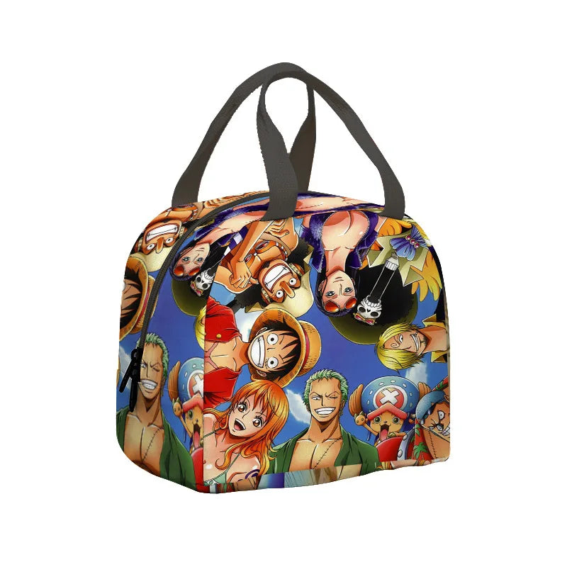 3PC One Piece Luffy School Backpack Set β Rechargeable Anime Bag for Boys & Girls, Student Cartoon Mochila