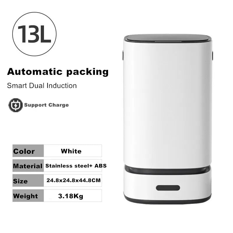 13L Smart Automatic Trash Can β Large Capacity Electric Rubbish Bin for Bathroom, Kitchen & Home