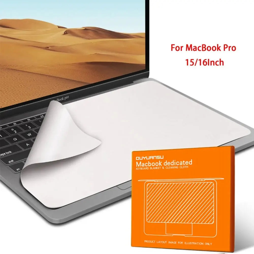 Laptop Keyboard & Screen Cleaning Cloth - Microfiber Dustproof Protective Cover for MacBook Pro 13/15/16"