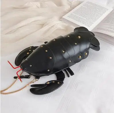 Cute Lobster Style Crossbody Mini Bag — PU Leather Chain Purse for Girls & Women Shoulder Clutch 2021