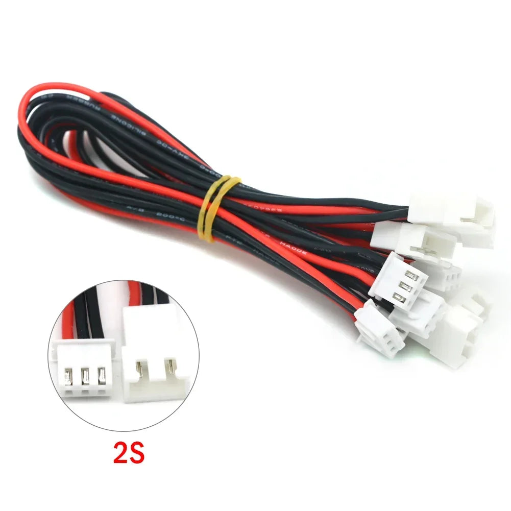 5pcs JST-XH Lipo Balance Wire Extension β 1S-6S 22AWG 20cm Charging Cable for RC Battery