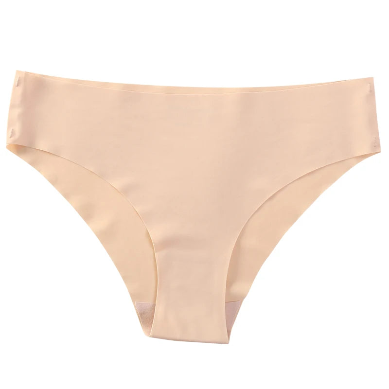 4 Pack Seamless No Show Thongs for Women – V-Waist Stretch, Breathable Sexy Underwear Panties