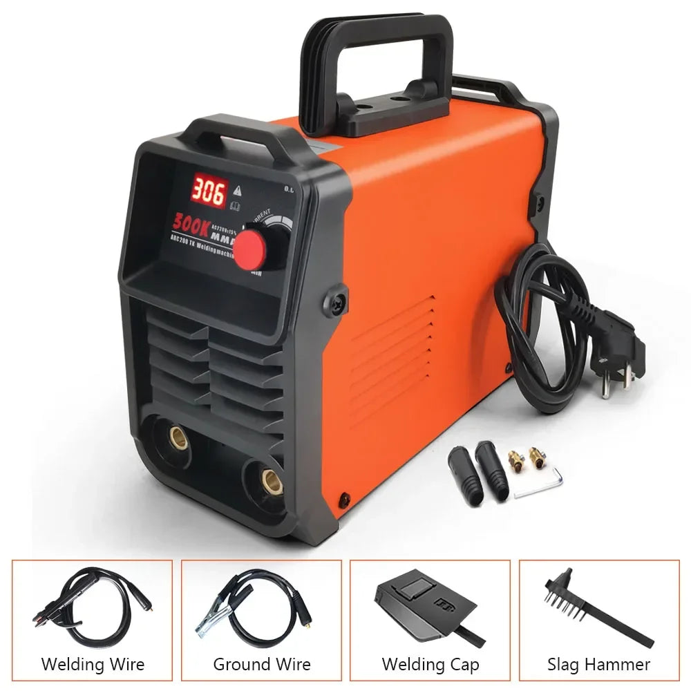Portable MMA 300 Electric Welding Machine – 220V Adjustable Current Compact ARC Welder for Metal Work
