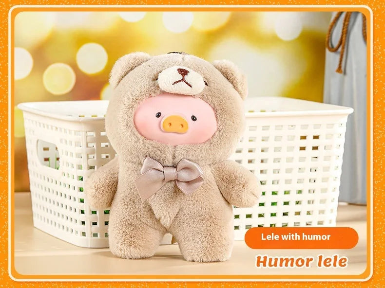 Blind Box Lulu Pig Vinyl Plush – Retro Teddy Series Cute Bag & Desktop Decoration Gift