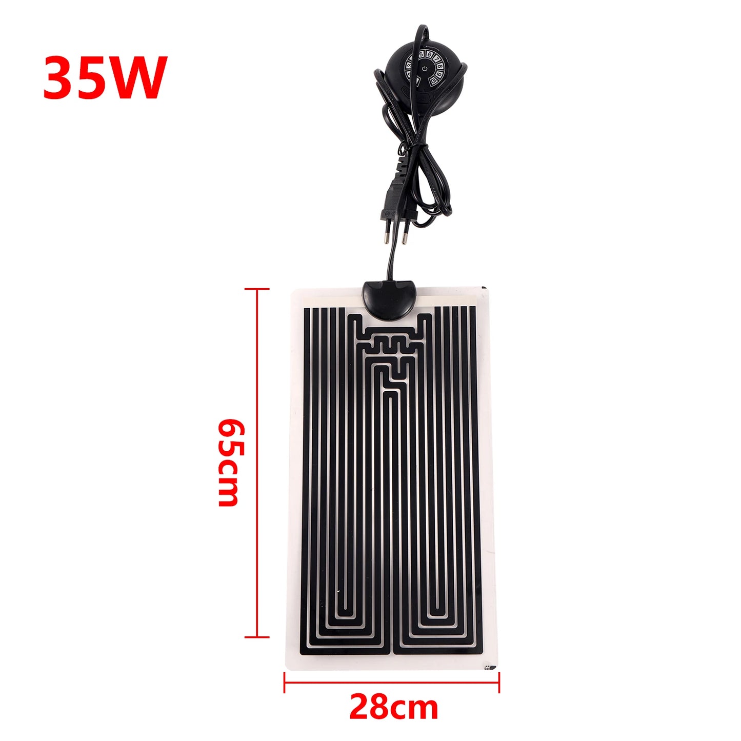 Adjustable 5-45W Reptile & Plant Heat Mat – Pet Heating Pad with Temperature Control