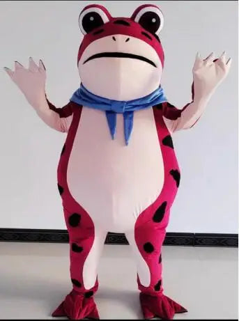 Adult Plush Green Frog Mascot Costume β Cute Cartoon Fancy Dress for Halloween & Christmas