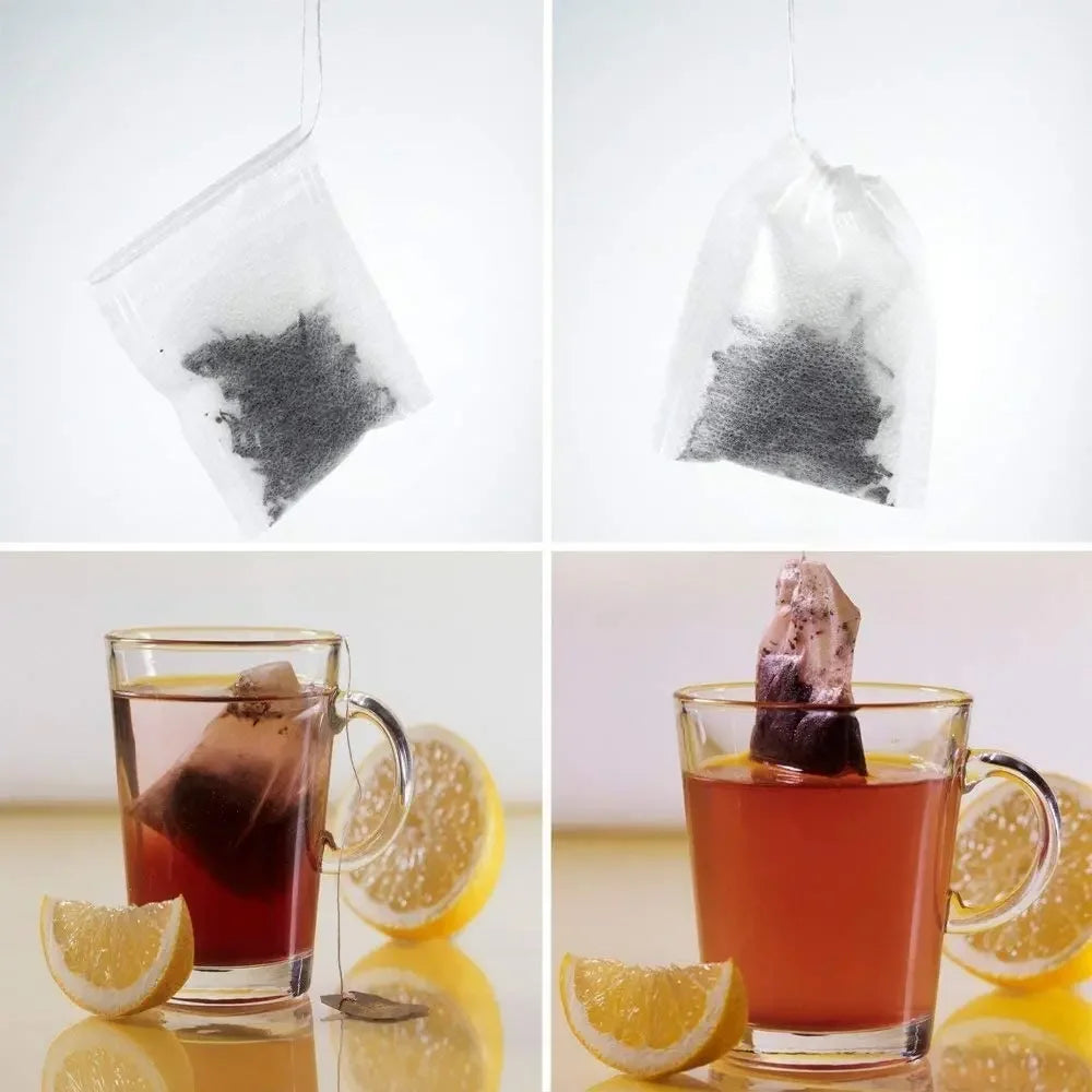 Disposable Empty Tea Bags with String – Scented Herb Filter Paper for Loose Tea, Kitchen Accessories
