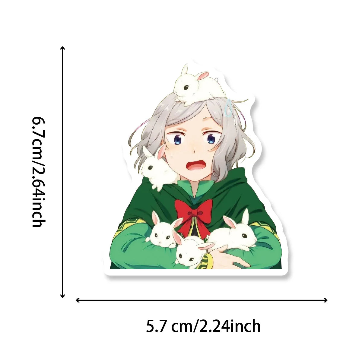 50PCS Re:Zero Anime Stickers – Rem, Ram & Emilia Waterproof Decals for Laptops, Water Bottles & Luggage