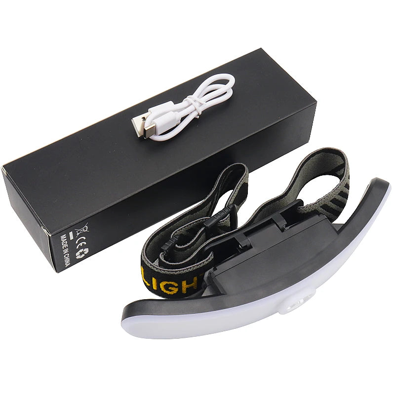 USB Rechargeable LED Headlamp for Eyelash Extension and Grafting - Eye Protection Light for Shadowless Nail Art, Eyebrow, and Lip Tattoo