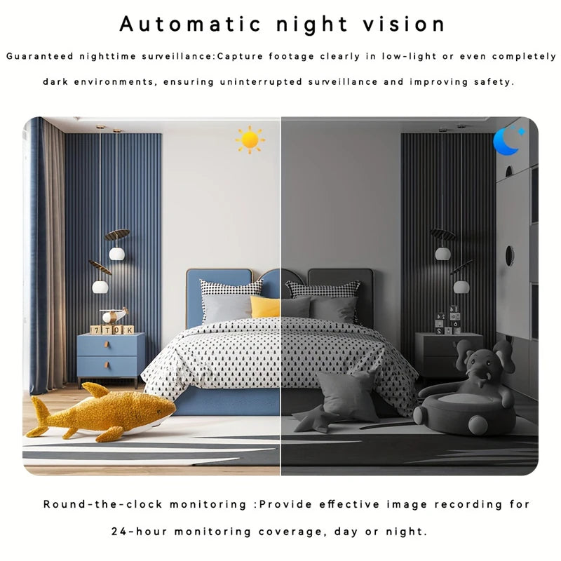 Xiaomi V720 Wireless HD Home Security Camera – WiFi, Mobile Remote, Indoor Plug-In, Multi-Scenario Use