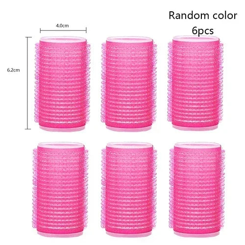 Jumbo Self-Grip Hair Rollers – Heatless Curlers for Salon & Home, Sticky Hair Styling Tools
