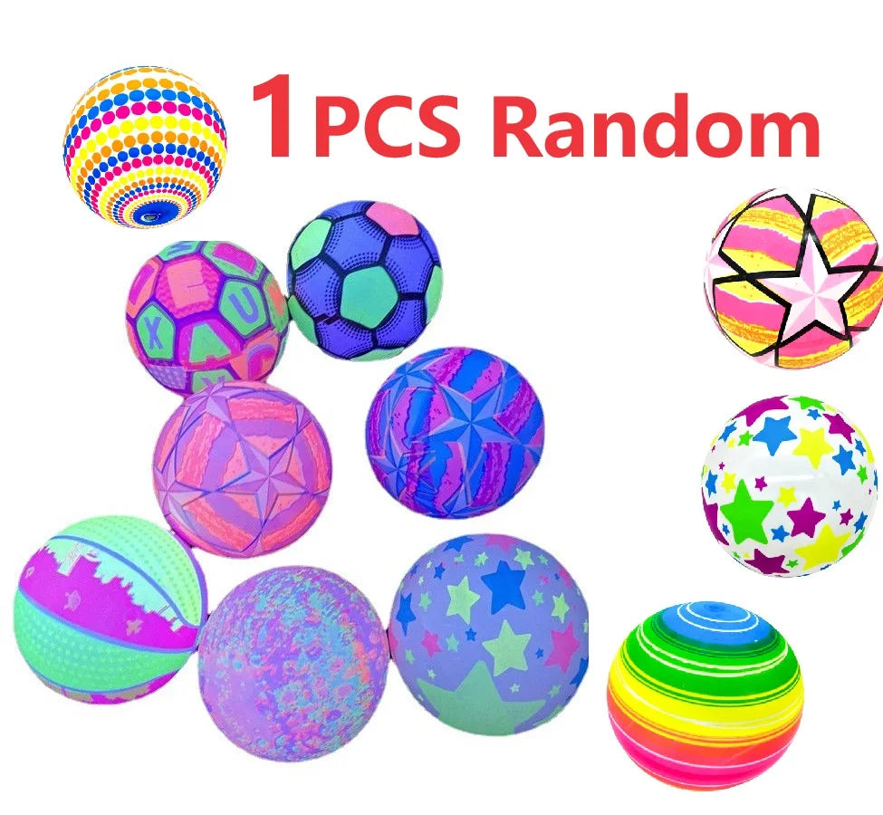 3pcs Rainbow Ball Toys – Eco-Friendly Soft Leather Balls for Kids, Indoor & Outdoor Play, Party Gifts