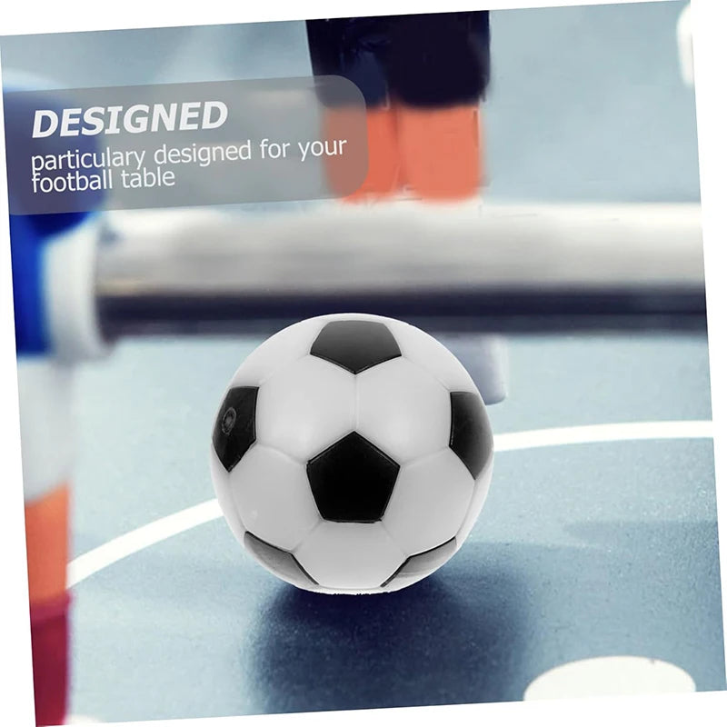 3.2cm Mini Foosball Balls – 6pcs Black & White Table Soccer Replacement Balls for Kids Games & Decor