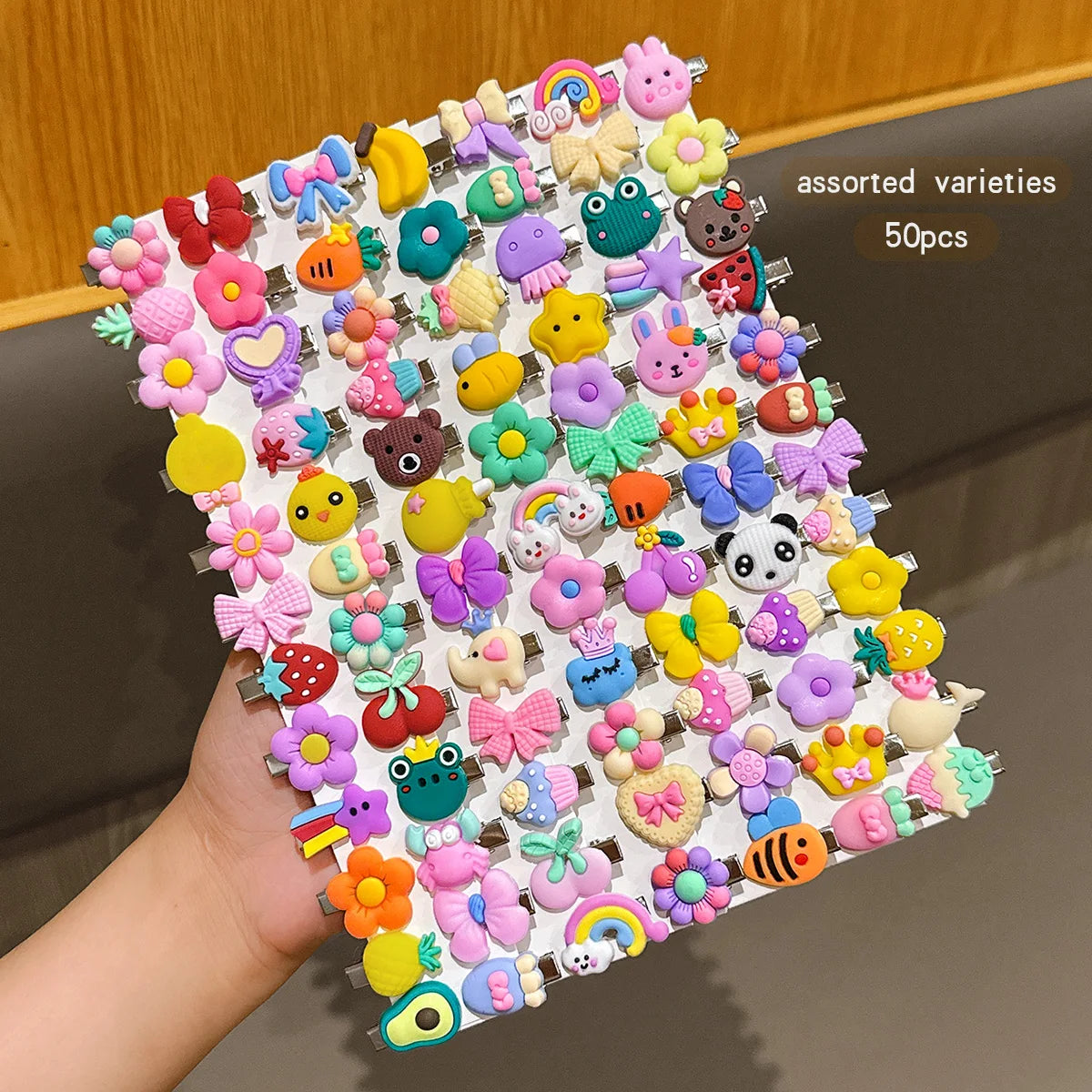 20PCS Cute Cartoon Hair Clips - Random Assorted Designs for Girls, Everyday Hairstyles, and Stylish Hair Accessories
