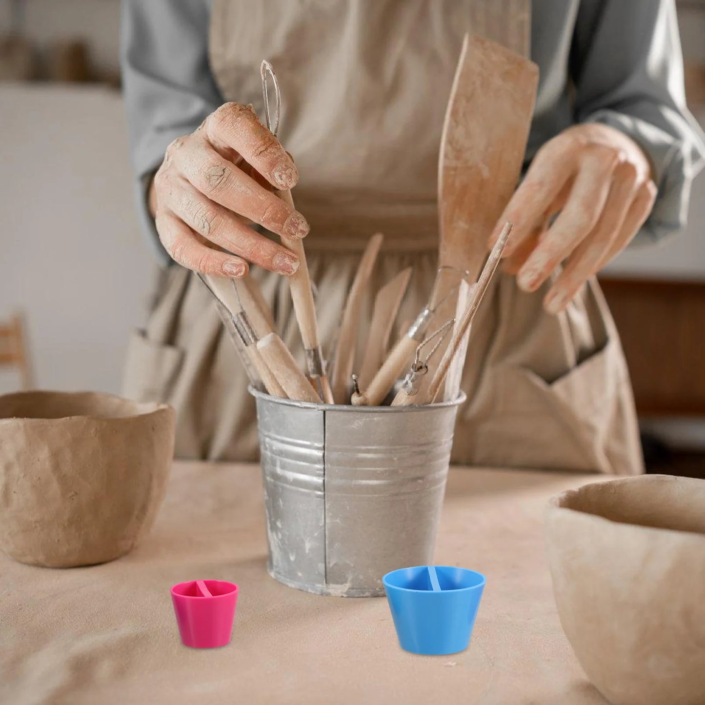 3PCS Pottery Shaping Cone Mold Kit – Ceramic Clay Vase, Mug & Cup DIY Shaping Tools for Handmade Craft Projects