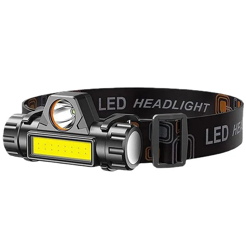 Rechargeable COB LED USB Headlamp | Strong Magnetic Power | Super Bright Waterproof Head Torch for Outdoor Fishing