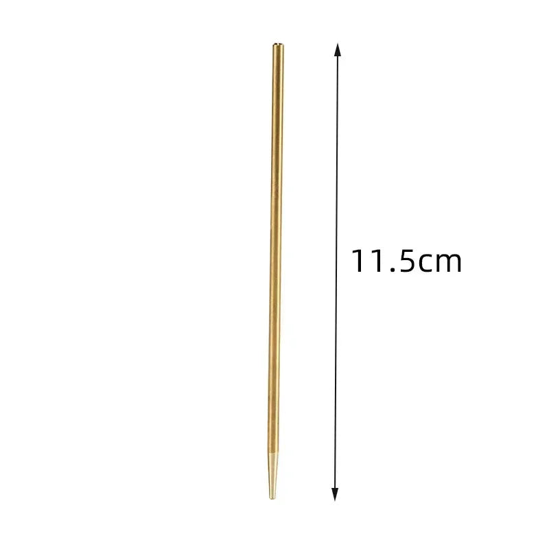 Brass Acupressure Pen β Ear Acupoint Massage Stick for Eyesight Improvement & Meridian Therapy