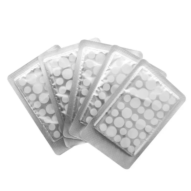 72/180-Piece Hydrocolloid Acne Patches - Waterproof Invisible Pimple Cover Stickers with Printed Designs