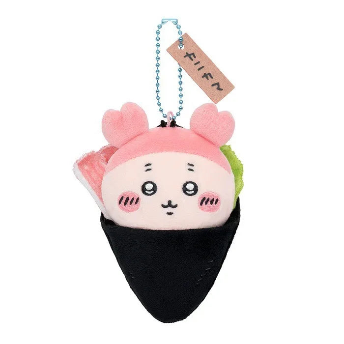 Chiikawa Sushi Series Plush Pendant β Hachiware, Usagi, Caviar, Flying Squirrel & Sea Otter Bag Hanging Doll Gift
