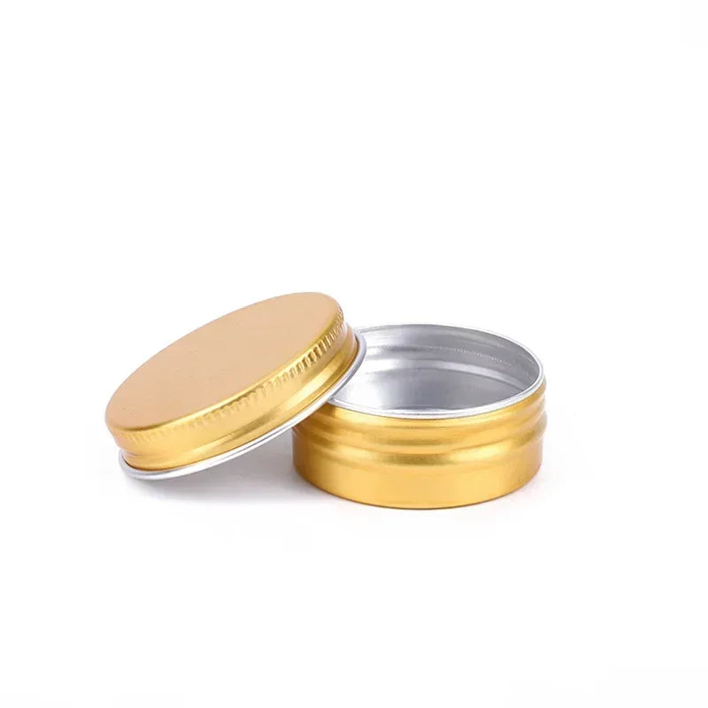 Mini Aluminum Tin Boxes β Round Metal Containers with Lids for Cosmetics, 5g-60g, Multiple Colors