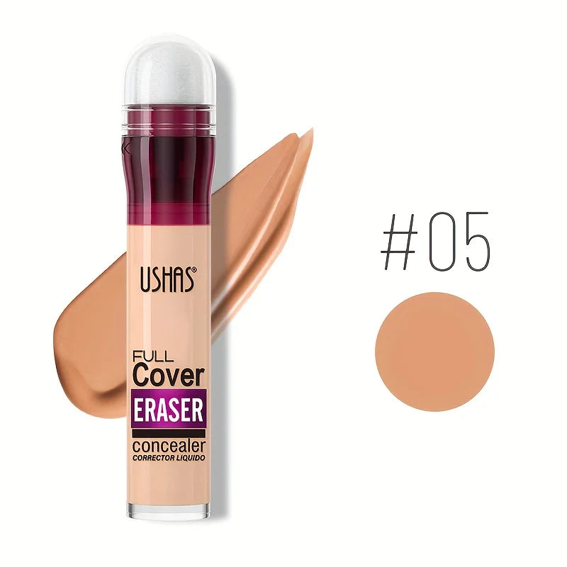 New Sponge Head Concealer – Long-Lasting Liquid Foundation for Dark Circles, Freckles, Acne, Pigmentation & Blemishes, Moisturizing Formula