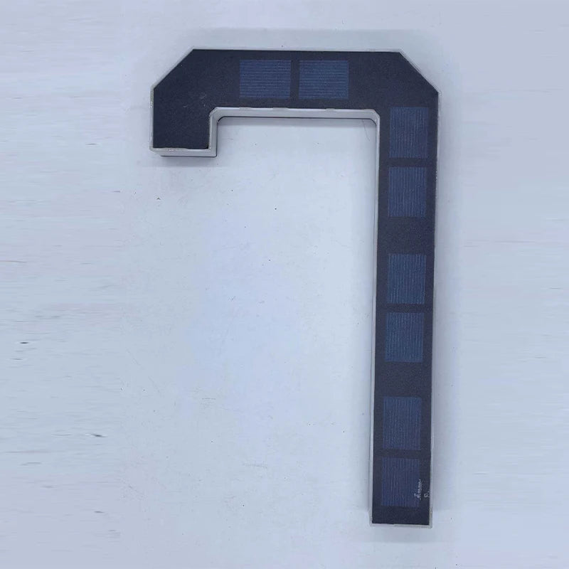 LED Solar House Number Light - Waterproof Address Sign with Light Sensor for Outdoor Home, Yard & Wall Decor