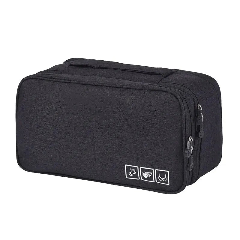 Waterproof Travel Lingerie Organizer Bag – Large Capacity Multifunctional Bra and Underwear Storage Wash Bag