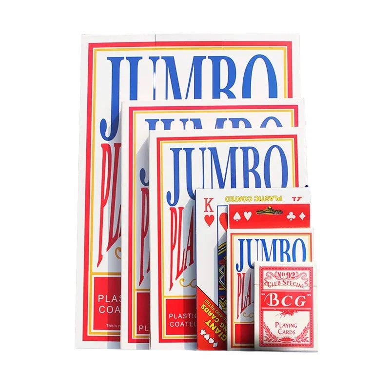 Jumbo Playing Cards — 2/4/6/9x Large Size Creative Design for Magic Tricks, Board Games & Fun Party Games for Adults