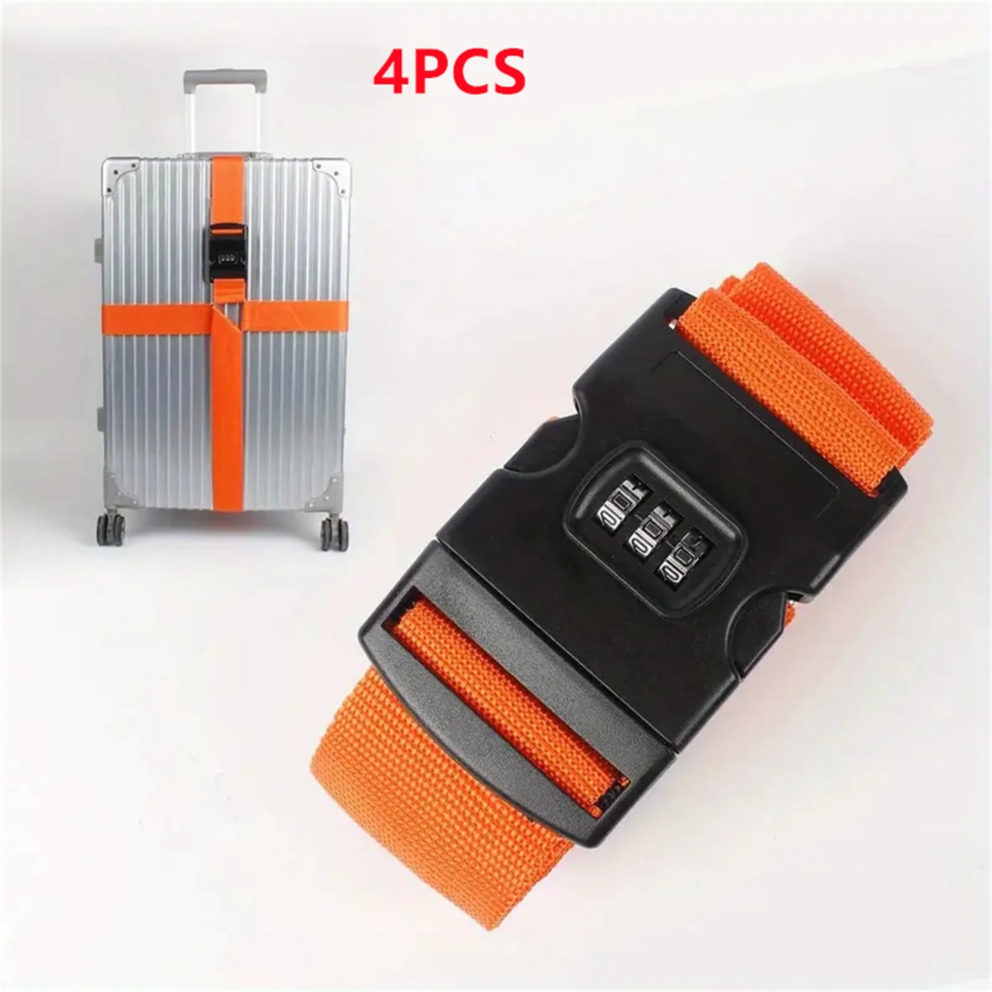Adjustable Anti-Theft Luggage Strap β Password Lock Baggage Belt for Suitcase & Travel Bags