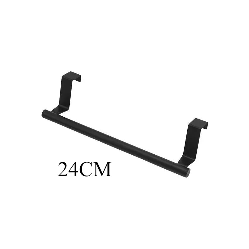 Over-Door Stainless Steel Towel Rack β Bathroom & Kitchen Hanging Storage Bar for Cabinet Doors
