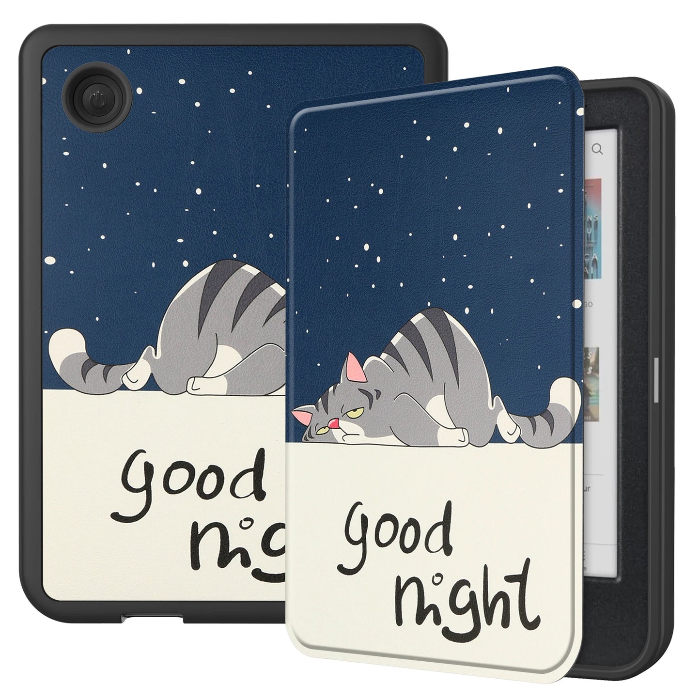 Smart Case for Kobo Clara Colour/BW/2E – Multi-Folding Stand, Magnetic Cover, Soft Back, Auto Sleep/Wake