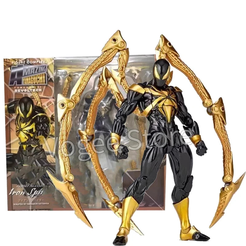 Iron Spider-Man Kaiyodo Anime Figure – PVC Action Statue for Kids & Collectors