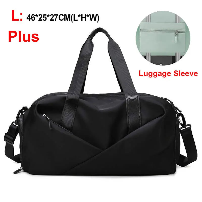 Women's Sports Gym Bag - Travel Dry Wet Tote, Multifunctional Weekend Duffle for Fitness, Yoga & Swimming