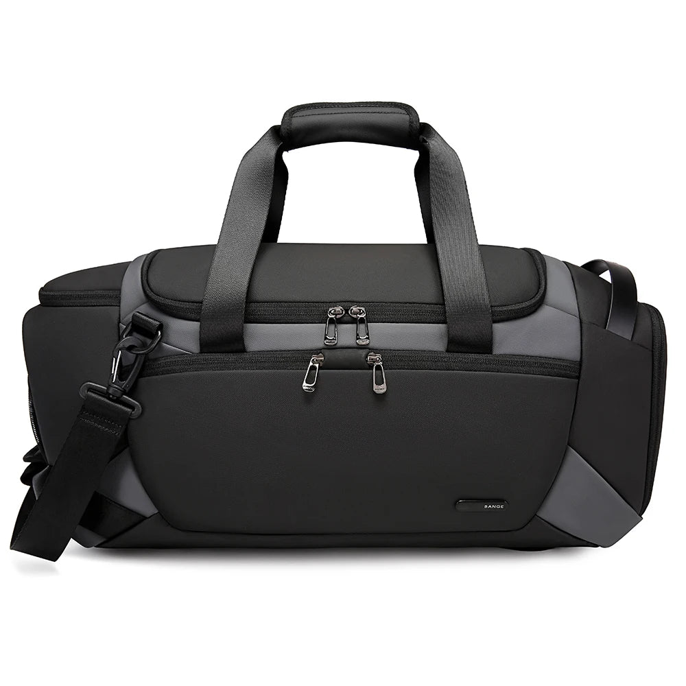 BANGE Waterproof Sports Gym Bag for Men - Fitness Training & Outdoor Dry Wet Separation Travel Bag