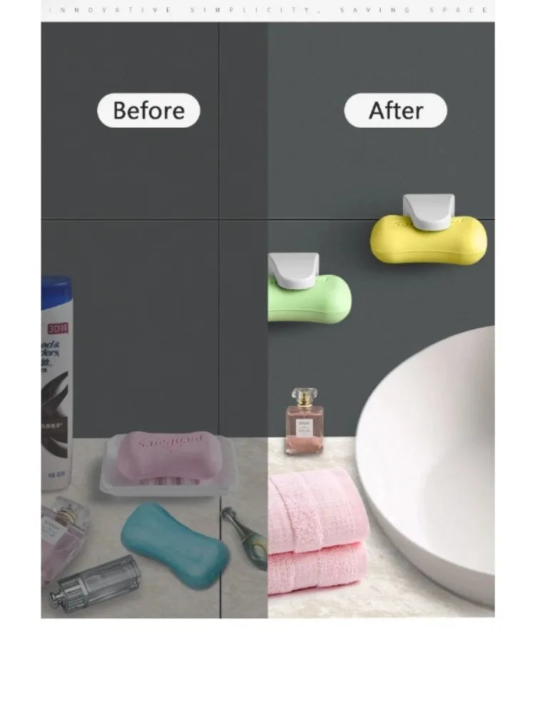 Magnetic Soap Holder – Punch-Free Drainable Soap Box for Bathroom & Toilet