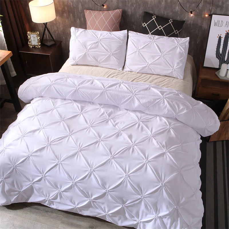 Queen 3-Piece Comfort Set β Gray Bed in a Bag Bedding Set with Duvet Cover & Pillowcases (No Comforter)