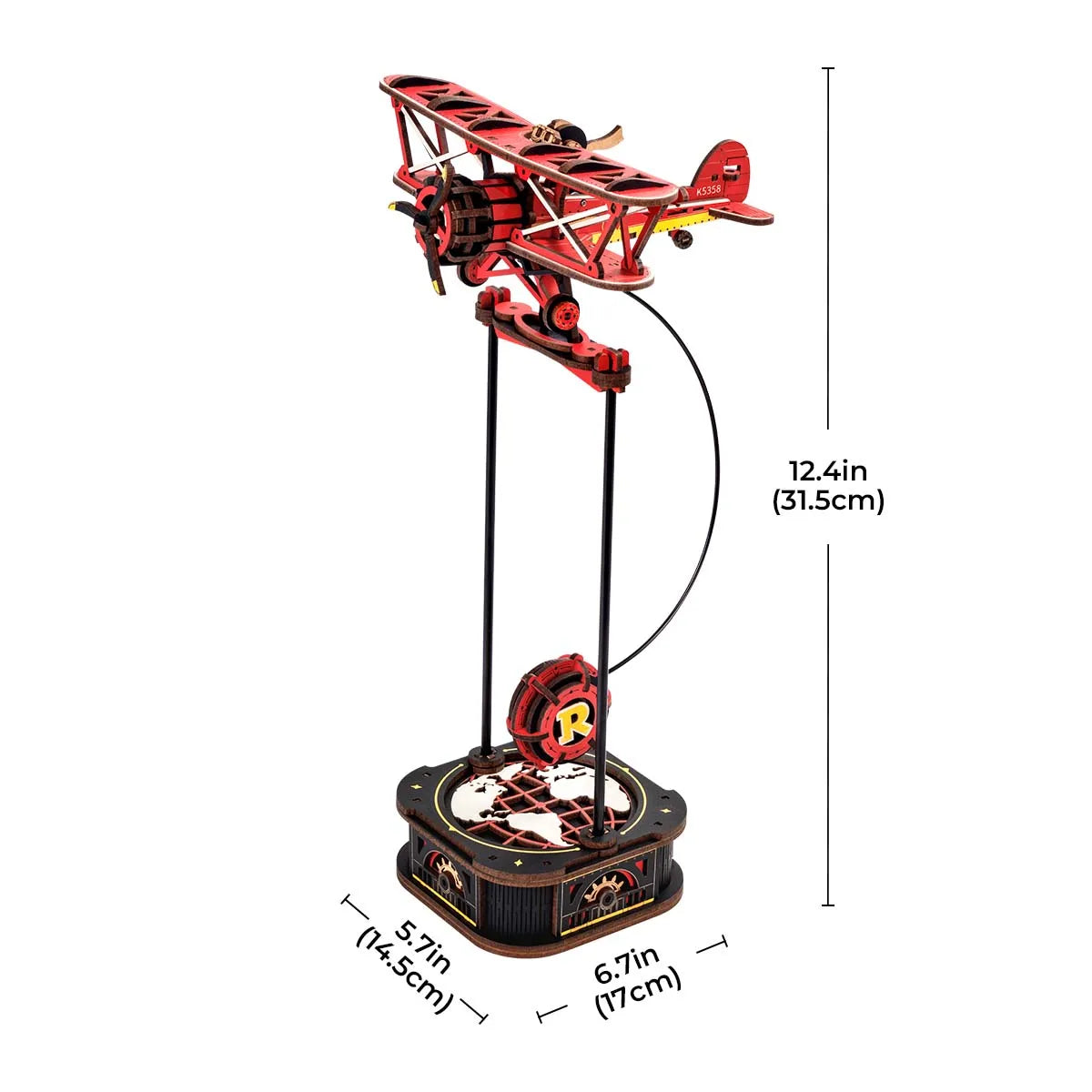 Robotime Rokr 3D Wooden Puzzle Kit β Gravity Swing, Sky Captain & Ocean Fisher Model Building Kit for Teens & Adults