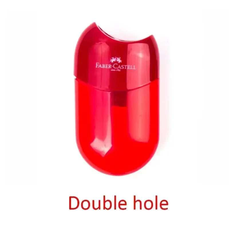 Double & Single Hole Transparent Pencil Sharpener – Creative Pen Knife for Kids & Students, School Supplies