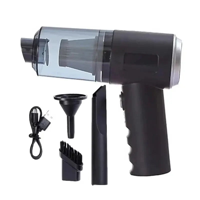 3-in-1 Portable Car & Home Vacuum Cleaner β Suction, Blowing, and USB Rechargeable