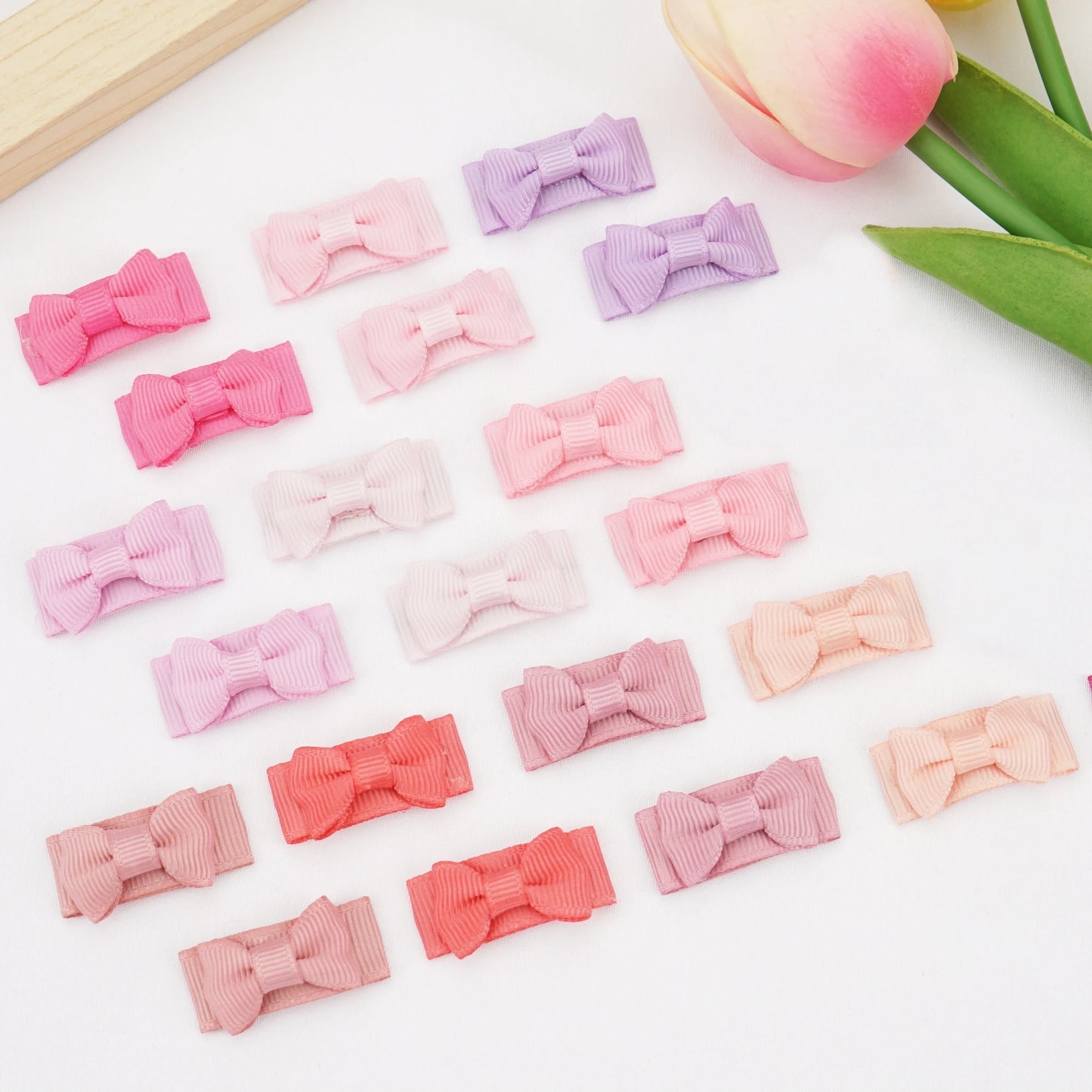 20Pcs Baby Hair Clips Set – Gentle Lanugo Headdress Trumpet Princess Hairpins for Toddlers