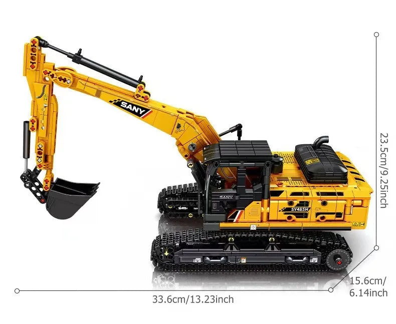 SEMBO BLOCK 1022pcs Excavator Model Building Blocks – MOC City Construction Engineering Vehicle Educational Toy Gift for Boys